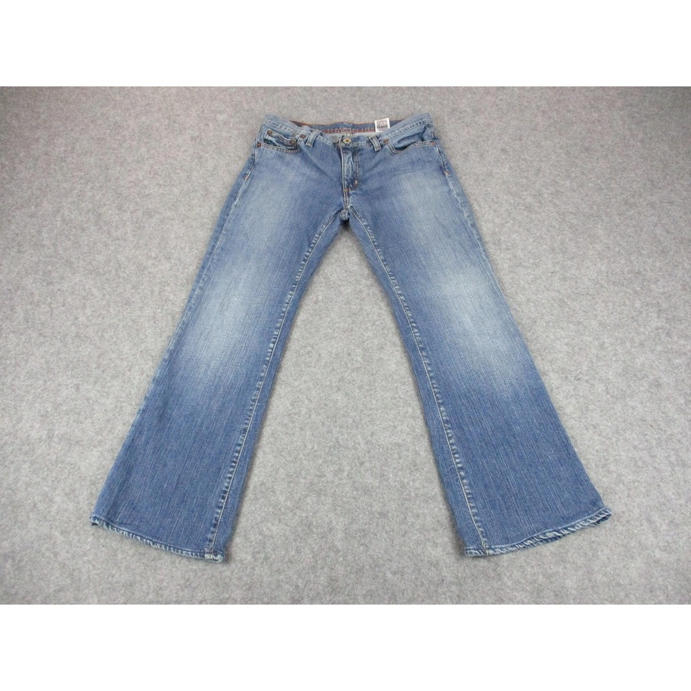 Polo Ralph Lauren Jeans Womens 8 30 Blue Kelly Bootcut Light Wash Stretch Denim